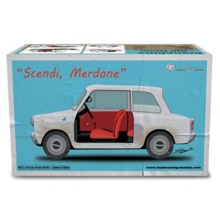 Autobianchi Bianchina 1962 \"Scendi Merdone\" Laudoracing 1:18 Resinemodell (Türen, Motorhaube... nicht zu öffnen!)